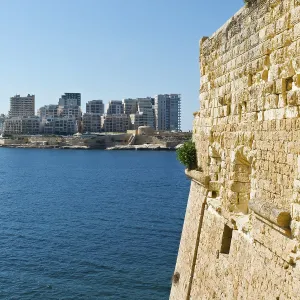 View of the modern quarter of Sliema from the Fort of Valletta View of the modern quarter of Sliema from the Fort of Valletta