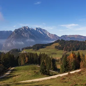 View from the Moosegg high plateau to the Hoher Goell