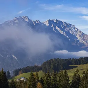 View from the Moosegg high plateau to the Hoher Goell