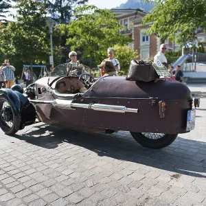Side view of a Morgan Three Wheeler Super Sport