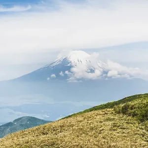 View of Mount Fuji in spring in Japan