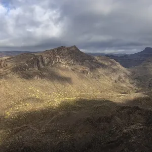 View of the mountains in the Parque Natural de Pilancones