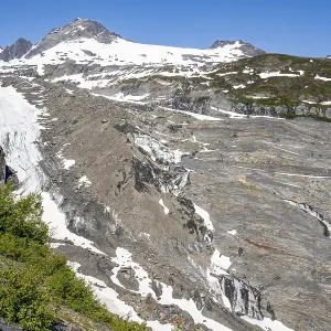View of the remains of the Worthington Glacier tongue