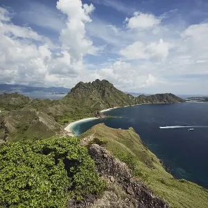 View from ridge, Padar Island, Komodo National Park View from ridge, Padar Island, Komodo National Park