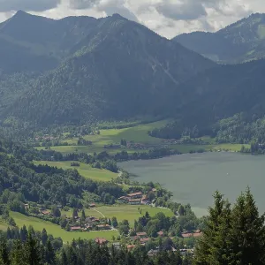 View of Schliersee, Bavaria, Upper Bavaria