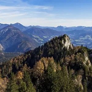 View from Schwarzer Berg to Gschirrwand and Lammertal