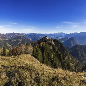 View from Schwarzer Berg to Gschirrwand and Lammertal View from Schwarzer Berg to Gschirrwand and Lammertal