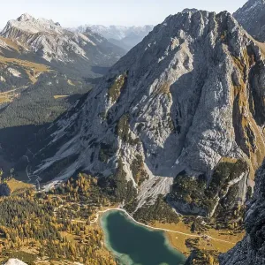 View of Seebensee from Ehrwalder Sonnenspitze View of Seebensee from Ehrwalder Sonnenspitze