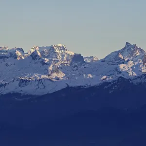 View of the snow-covered mountains from Horben Todi View of the snow-covered mountains from Horben Todi