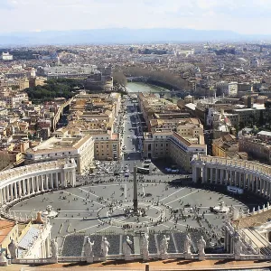 View of St Peter's Square Print, Vatican City, Rome View of St Peter's Square Print, Vatican City, Rome