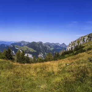 View from the summit of the Einberg into the Osterhorn group View from the summit of the Einberg into the Osterhorn group