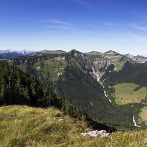 View from the summit of Wieslerhorn to Pitscherberg and Osterhorn