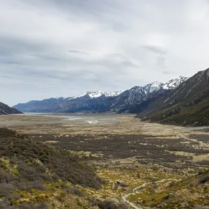 View of the Tasman River valley