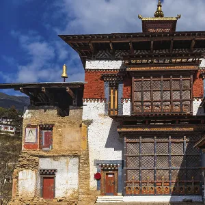 View of a part of Trongsa Dzong View of a part of Trongsa Dzong