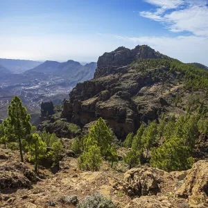 View into the valley of the Caldera de Tirajana