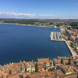 View above venice to the ocean