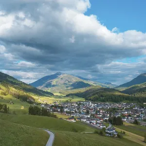 View of the village in San Candido View of the village in San Candido