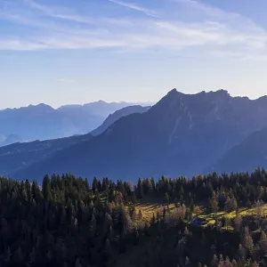 View from Windkogel to Sparber Rettenkogel and Rinnkogel