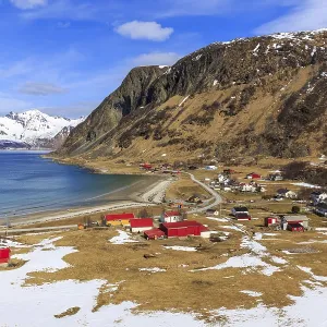 Village view of Grotfjord at Grotfjord Fjord