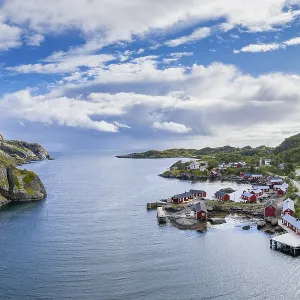 Village view Nusfjord, Rorbuer huts