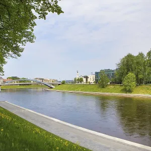 Vilnius - Lithuania, beautiful view of the river