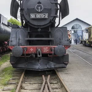 Vintage black steam locomotive from The Veluwsche Steam Train Company in Beekbergen in the Netherlands Vintage black steam locomotive from The Veluwsche Steam Train Company in Beekbergen in the Netherlands