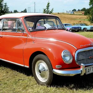 Vintage car DKW AU 1000 1959 in Ystad, sweden