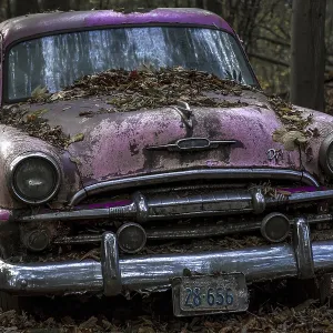 Vintage car, Neandertal, Erkrath, Germany
