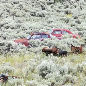 Vintage car near Kamloops British Columbia Canada Vintage car near Kamloops British Columbia Canada