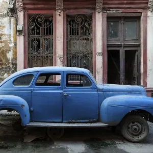 Vintage Car in Old Havana, Cuba Print Vintage Car in Old Havana, Cuba Print