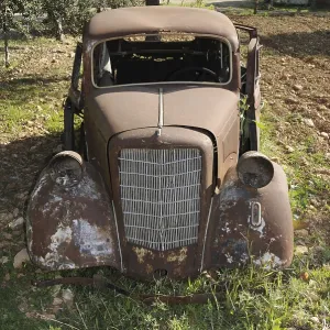 Vintage car, old, snuff, rust, rusty