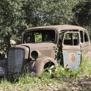 Vintage car, old, snuff, rust, rusty