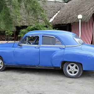 Vintage car shows signs of aging near Havana, Cuba Vintage car shows signs of aging near Havana, Cuba