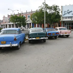 Vintage cars in Holguin, Cuba