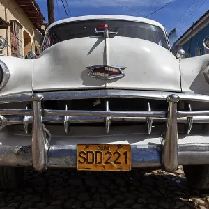 Vintage Chevrolet Print, Trinidad, Cuba 1940s Vintage Chevrolet Print, Trinidad, Cuba 1940s