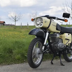 Vintage, GDR motorbike MZ ES 250 Trophy from Zschopau Vintage, GDR motorbike MZ ES 250 Trophy from Zschopau