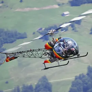 Vintage helicopter Bell-47, HB-ZDF