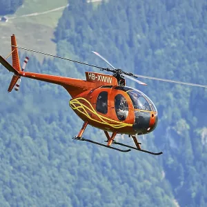 Vintage helicopter, Hughes, 369HS
