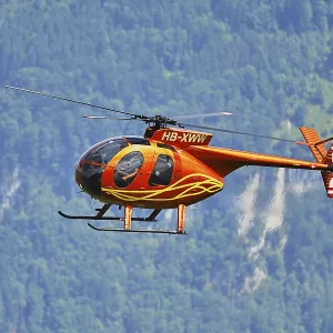 Vintage helicopter, Hughes, 369HS
