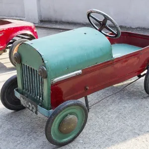 Vintage Pedal Car Print - Thailand Market Scene
