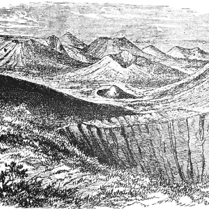 Volcanic craters and tuff cones in Auvergne Volcanic craters and tuff cones in Auvergne