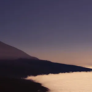 Volcano Pico del Teide above trade winds