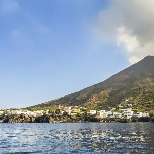 Volcano Stromboli Archipelago Eolie Sicily Italy Volcano Stromboli Archipelago Eolie Sicily Italy