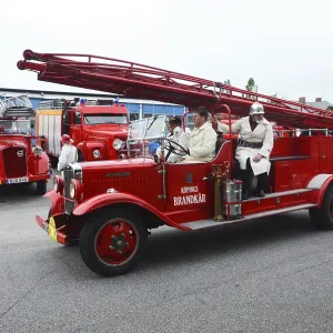 Volvo Veteran Fire Truck Print - Ystad, Sweden 1932