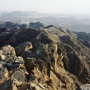 Walk through the mountains near the Gulf of Eilat Red Sea in Israel