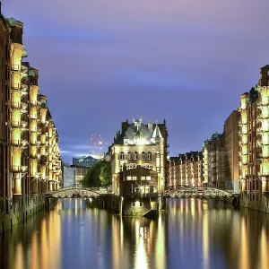 Warehouses in the Speicherstadt warehouse district Warehouses in the Speicherstadt warehouse district