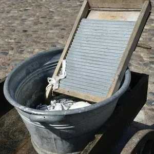 Washboard with washing trough, Scandinavia Washboard with washing trough, Scandinavia