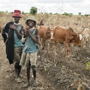 Wasukuma cattle herder boys, Kilombero Valley Wasukuma cattle herder boys, Kilombero Valley