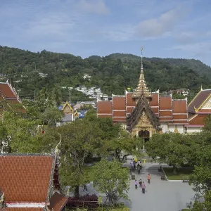Wat Chalong à Chalong sur l'île de Phuket en Thaïlande.