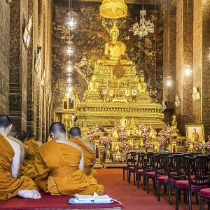 Wat Pho temple in Bangkok near the Grand Palace